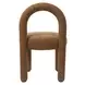 Curco Brown Upholstered Dining Chair Set of 2