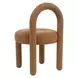 Curco Brown Upholstered Dining Chair Set of 2