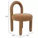 Curco Brown Upholstered Dining Chair Set of 2