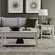 Lake House Weathered White Rectangular End Table