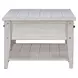 Lake House Weathered White Rectangular Cocktail Table