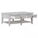 Lake House Weathered White Rectangular Cocktail Table