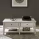 Lake House Weathered White Rectangular Cocktail Table