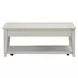 Lake House Weathered White Rectangular Lift Top Occasional Table Set