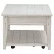 Lake House Weathered White Rectangular Lift Top Occasional Table Set