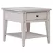 Lake House Weathered White Rectangular Lift Top Occasional Table Set