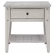 Lake House Weathered White Rectangular Lift Top Occasional Table Set