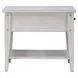 Lake House Weathered White Rectangular End Table