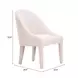 Domo Ivory Upholstered Dining Chair