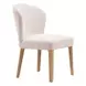 Mondstein Ivory Upholstered Dining Chair Set of 2