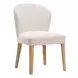 Mondstein Ivory Upholstered Dining Chair Set of 2