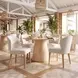 Mondstein Ivory Upholstered Dining Chair Set of 2
