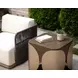 Ravenna Stinson Cream Performance Fabric Swivel Outdoor Arm Chair