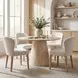 Mondstein Ivory Upholstered Dining Chair Set of 2