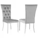 Kerwin Grey Tufted Upholstered Side Chair Set of 2
