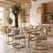 Velar Beige and Bronze Upholstered Dining Side Chair Set of 2
