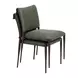 Freesia Olive Green Upholstered Dining Chair Set of 2