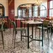 Freesia Olive Green Upholstered Counter Height Stool Set of 2
