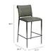 Freesia Olive Green Upholstered Bar Stool Set of 2
