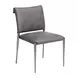 Freesia Charcoal Gray Upholstered Dining Chair Set of 2