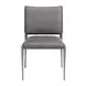 Freesia Charcoal Gray Upholstered Dining Chair Set of 2