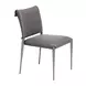 Freesia Charcoal Gray Upholstered Dining Chair Set of 2