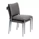 Freesia Charcoal Gray Upholstered Dining Chair Set of 2