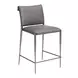 Freesia Charcoal Gray Upholstered Counter Height Stool Set of 2