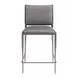 Freesia Charcoal Gray Upholstered Counter Height Stool Set of 2