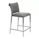 Freesia Charcoal Gray Upholstered Counter Height Stool Set of 2