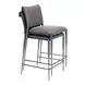 Freesia Charcoal Gray Upholstered Counter Height Stool Set of 2