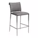 Freesia Charcoal Gray Upholstered Bar Stool Set of 2