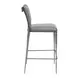 Freesia Charcoal Gray Upholstered Bar Stool Set of 2