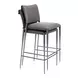 Freesia Charcoal Gray Upholstered Bar Stool Set of 2