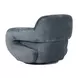 Boble Storm Gray Upholstered Swivel Accent Chair