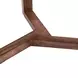 Macaria Walnut Round Side Table