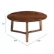 Macaria Walnut Round Coffee Table