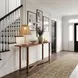 Macaria Walnut Rectangular Console Table