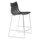 Beaufort Black and Silver Counter Height Stool Set of 2