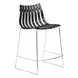 Beaufort Black and Silver Counter Height Stool Set of 2