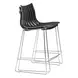Beaufort Black and Silver Counter Height Stool Set of 2
