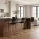Beaufort Black and Silver Counter Height Stool Set of 2