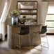 Beaufort Black and Silver Counter Height Stool Set of 2