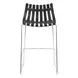Beaufort Black and Silver Bar Stool Set of 2