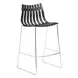 Beaufort Black and Silver Bar Stool Set of 2