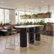 Beaufort Black and Silver Bar Stool Set of 2