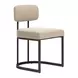 Velar Beige and Gray Upholstered Dining Chair Set of 2