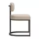 Velar Beige and Gray Upholstered Dining Chair Set of 2