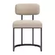 Velar Beige and Gray Upholstered Dining Chair Set of 2