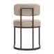 Velar Beige and Gray Upholstered Dining Chair Set of 2